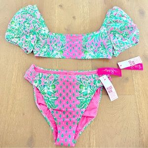 New Lilly Pulitzer 2 piece swim suit set